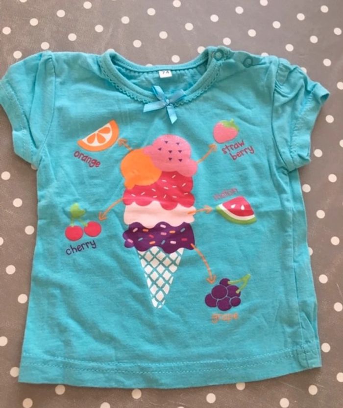 Tee shirt glace