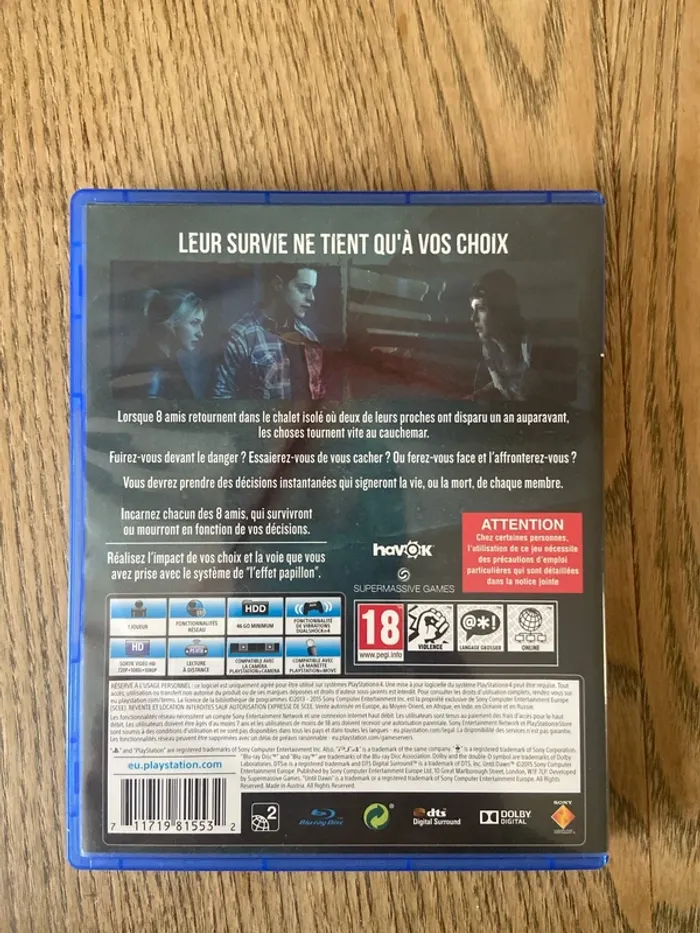 Until Dawn PS4 - photo numéro 2