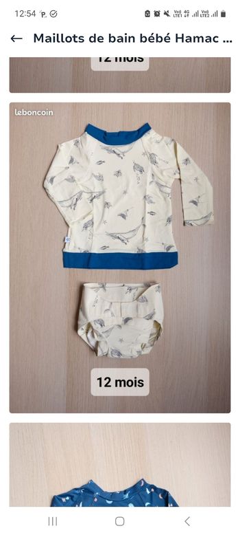 Ensemble de bain Hamac Pelagos 12 mois