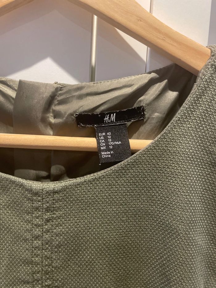 Robe trapèze vert kaki - photo numéro 2