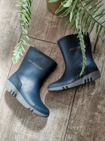 🌸Bottes de pluie taille 23 bleu marine Dunlop