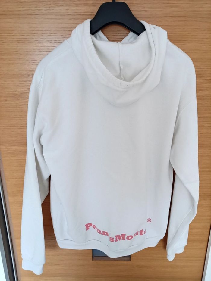 Pull Sweat blanc à capuche - Taille L - photo numéro 6