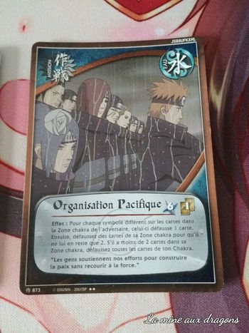 Carte Holo Naruto Collectible Card Game 873 Organisation Pacifique CCG rare foil