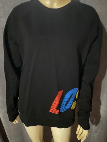 Pull noir avec flocage  Alcott original rand taille L