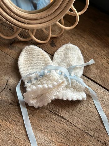 Paire de moufles Vintage