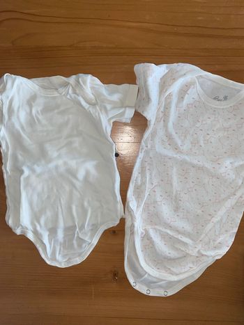 Lot de 2 bodies manches courtes