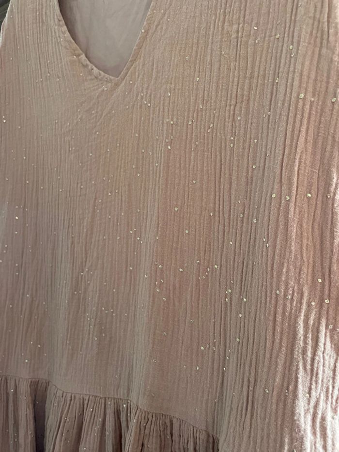 Robe terracotta gaze de coton - photo numéro 2