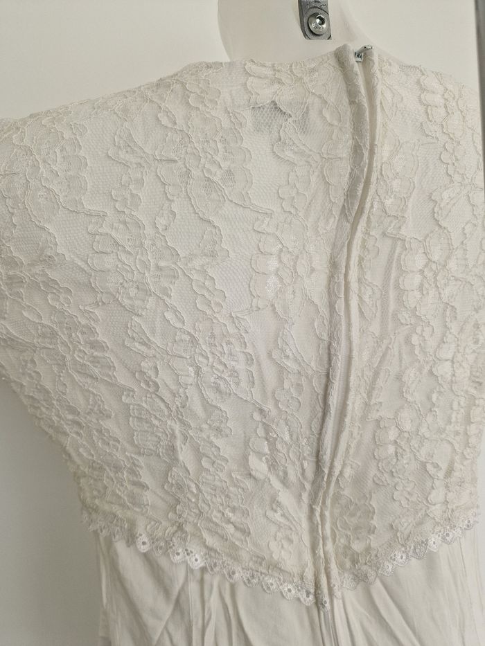 Robe blanche avec dentelle Pacifique Line - photo numéro 8