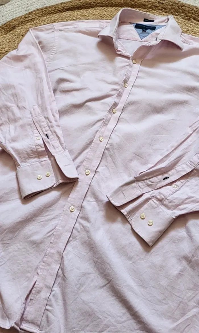 Chemise Tommy Hilfiger Homme XL rose – état satisfaisant - photo numéro 2