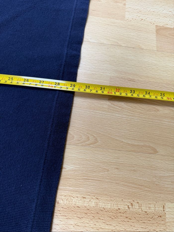 Pull Tommy Hilfiger bleu marine / bande grise – Taille L - photo numéro 8