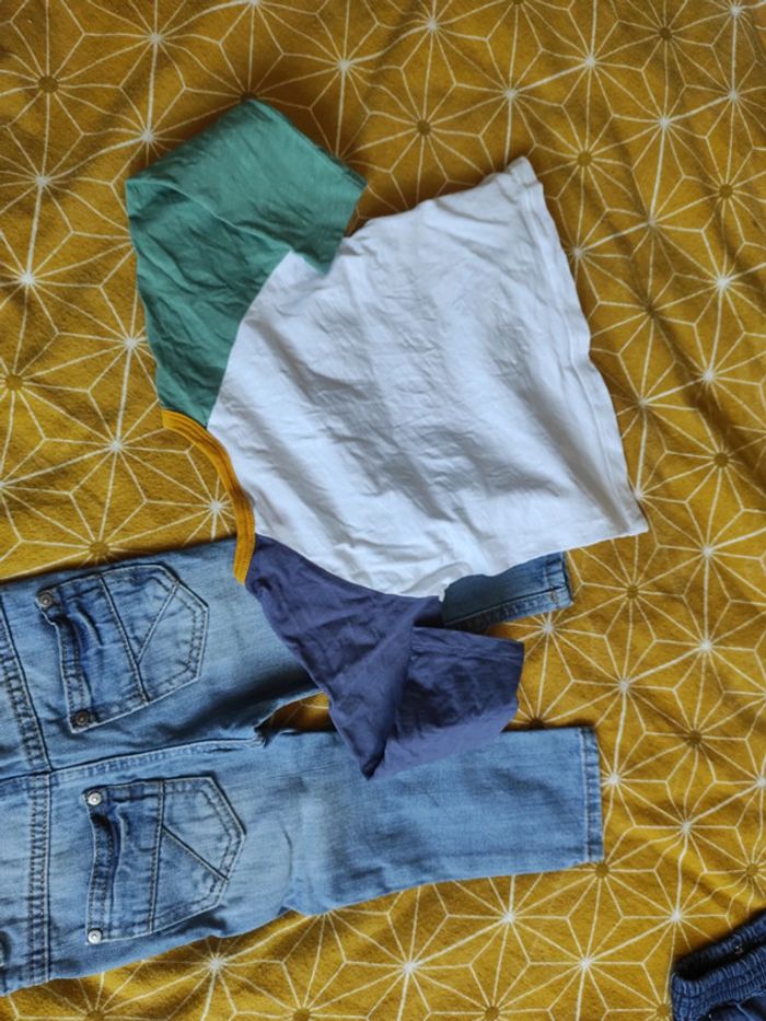 Ensemble tee shirt Manche longue et un manche courte +jeans+chaussures - photo numéro 9