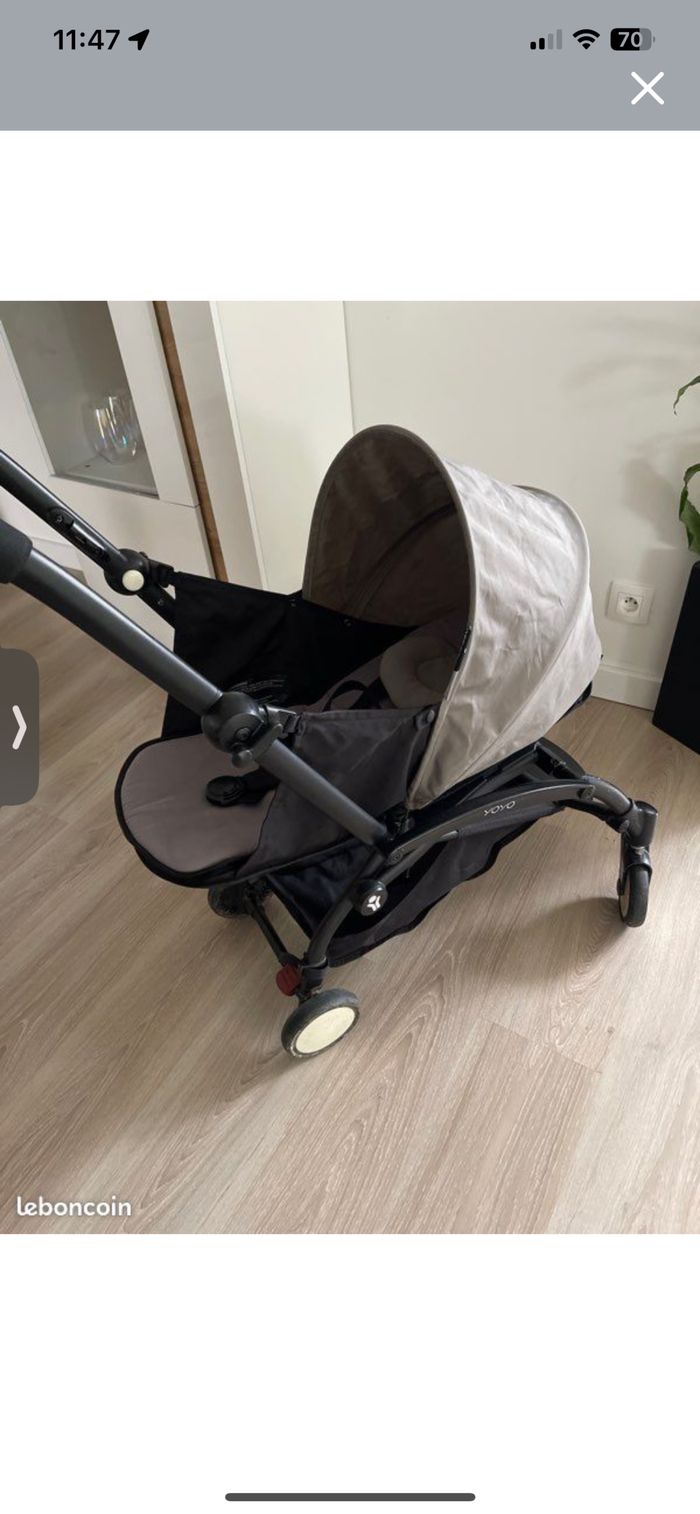 Pack 6mois+ et pack naissance pour poussette yoyo gris