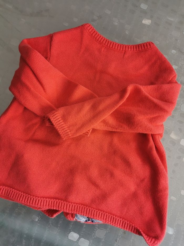 Gilet bébé corail - photo numéro 3