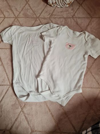 Lots de 2 bodies fille 12 mois