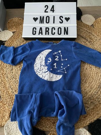 Pyjama « velours » 24 mois