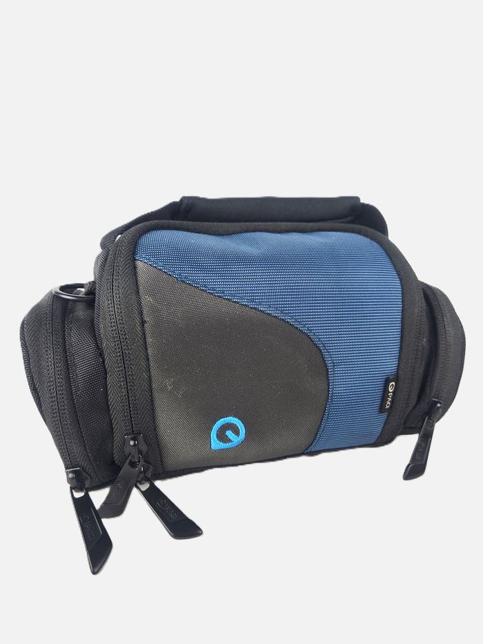 Sacoche Appareil Photo Q-PAC - 3 Compartiments - Bleu & Noir