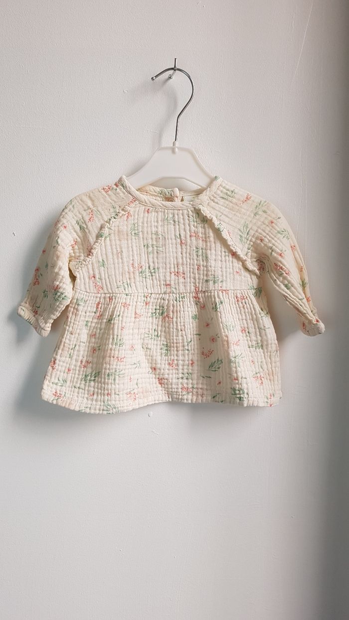Blouse gaze de coton TAO 1 mois - photo numéro 6