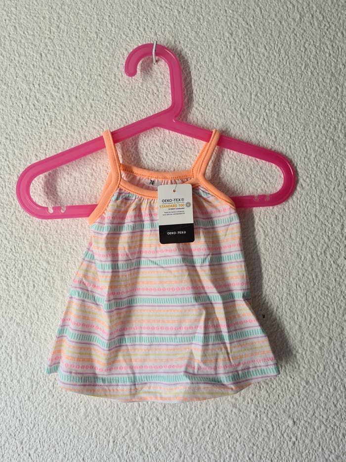 débardeur rayé multicolore Zeeman