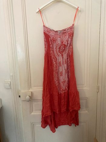 Robe bustier orange corail - Women Only - Taille 38