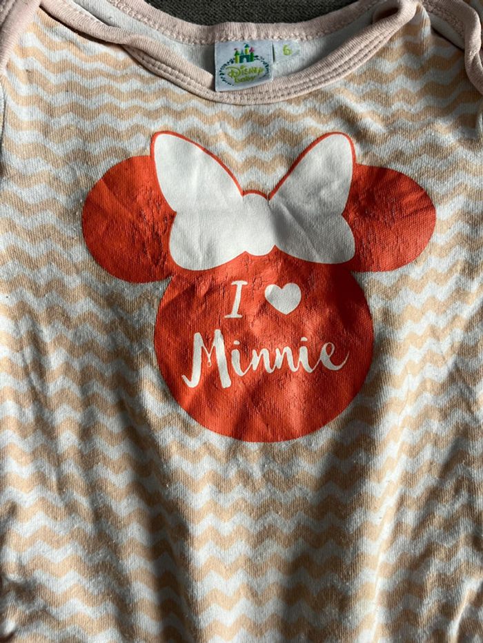 2 bodys ML Disney Minnie 6 mois - photo numéro 3