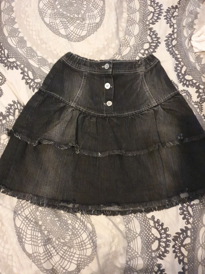 Jupe en jeans noire taille 10 ans - photo numéro 2