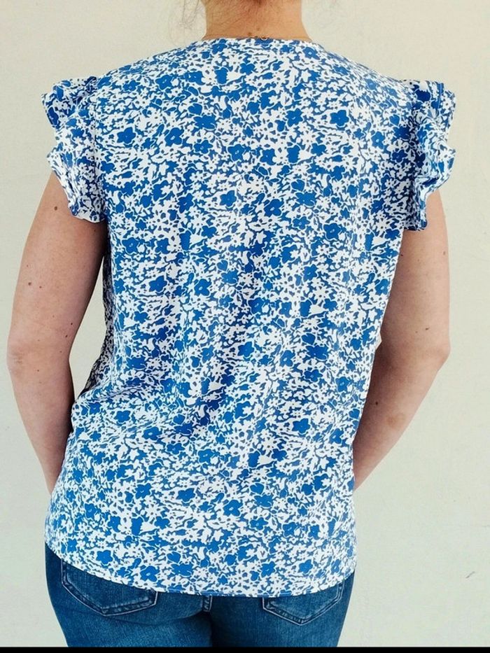 Blouse fleurie - NafNaf - 42 FR = 40 EU - Parfait État - photo numéro 4