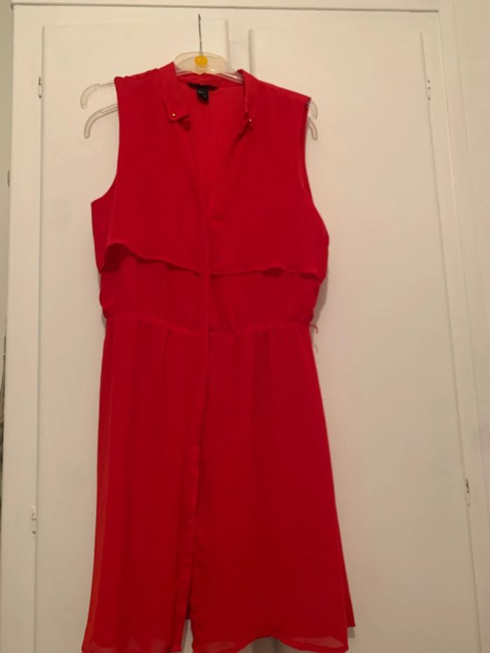 robe rouge sans manches - photo numéro 2