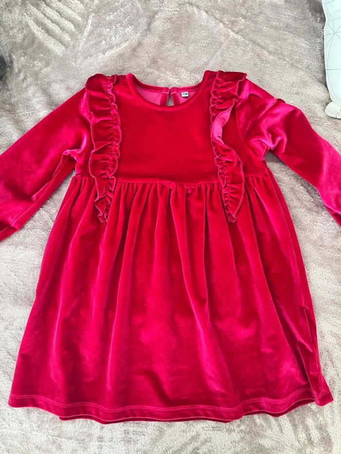 Robe fille fuschia 2 ans