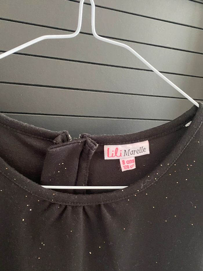 robe noire à paillettes fille Lili Marelle 8 ans - photo numéro 3