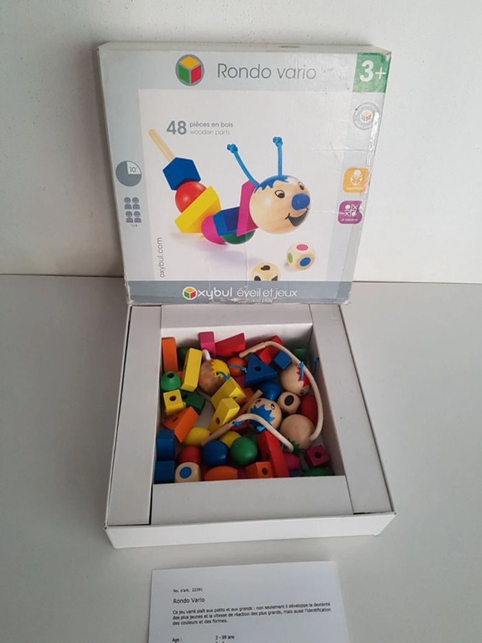 Jeu Rondo Vario perles en bois Oxybul - photo numéro 13