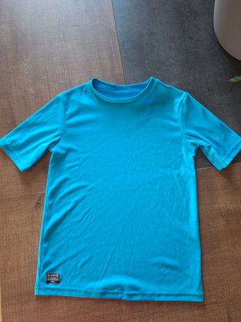 Tee shirt Anti UV bleu 8/10 ans
