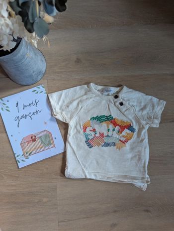 T-shirt manches courtes Tape à L'oeil 9 mois
