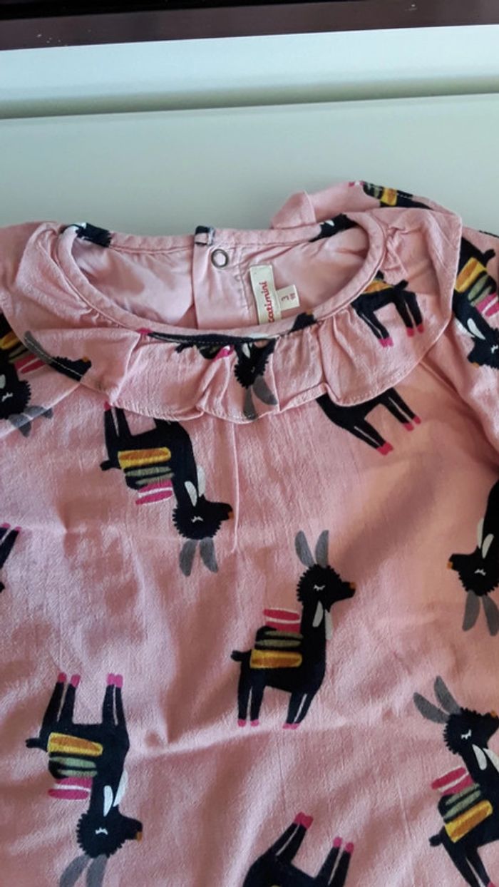 Blouse tunique catimini fille 3ans - photo numéro 2