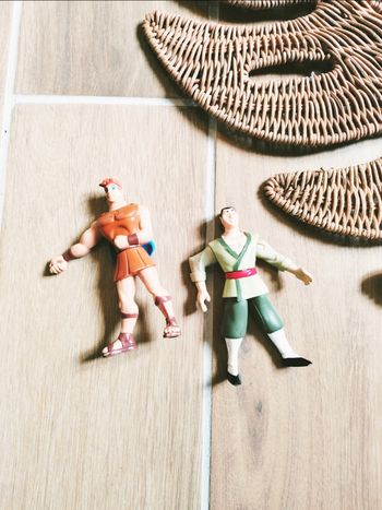 💪Lot 2 Figurines avec Hercule et Mulan Li Shang Disney vintage