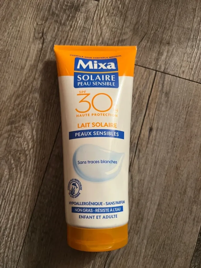 Mixa - lait crème solaire peaux sensibles 30