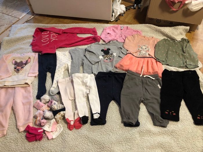 Lot vêtements hiver fille 9 mois