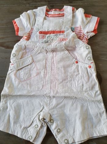 Ensemble salopette courte 6 mois Orchestra