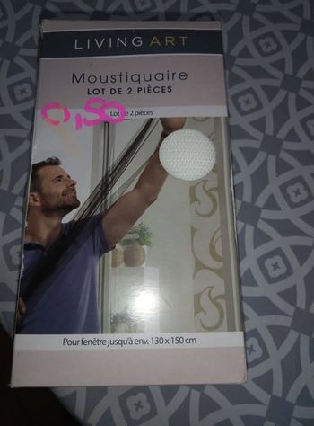 vende moustiquaire lot de deux piéces pour fenétre jusqu a env130X150cm