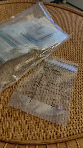 Sachets conservation lait maternel