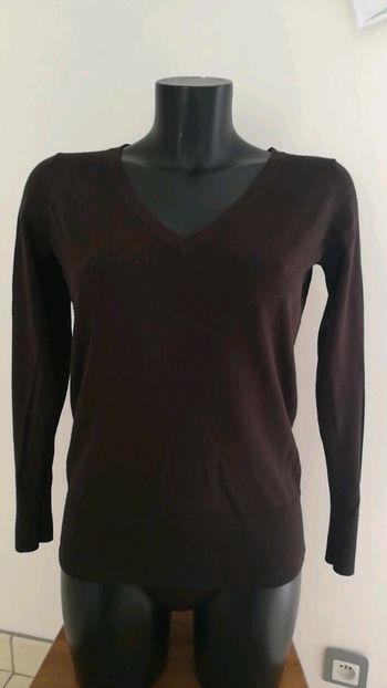 Pull camaïeu marron