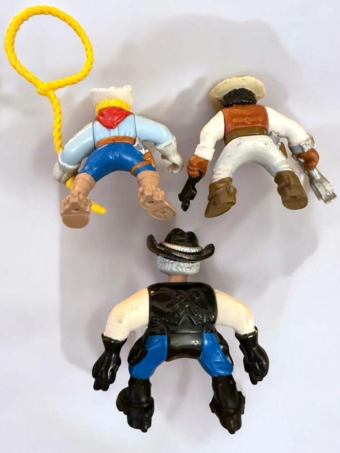 Lot de 3 figurines Fisher Price Great Adventures Western Town (1996) sur leurs chevaux - photo numéro 8