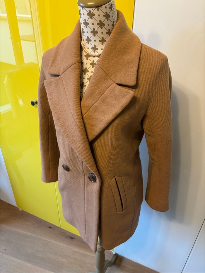 Manteau Camel Femme Massimo Dutti - photo numéro 3