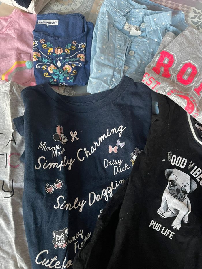 Lot 5 ans tee-shirts fille - photo numéro 2