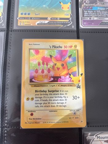 Pikachu anniversaire 25ans