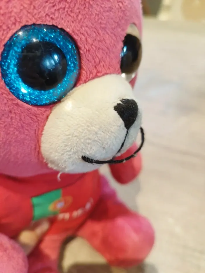 Peluche ours rose Portugal - photo numéro 4