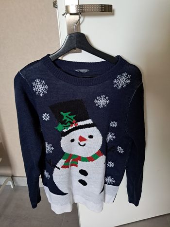 Pull de Noël bleu marine