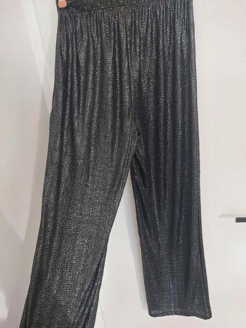 Pantalon  ample argenté