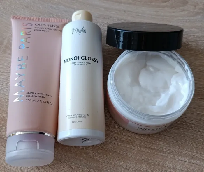 Gamme Maybe paris Monoï et Oud sense schampoing + aprés schampoing + masque - photo numéro 3