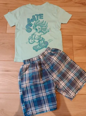 Ensemble été short t-shirt manches courtes