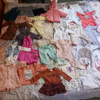 Lot de 41 vêtements 3 mois fille